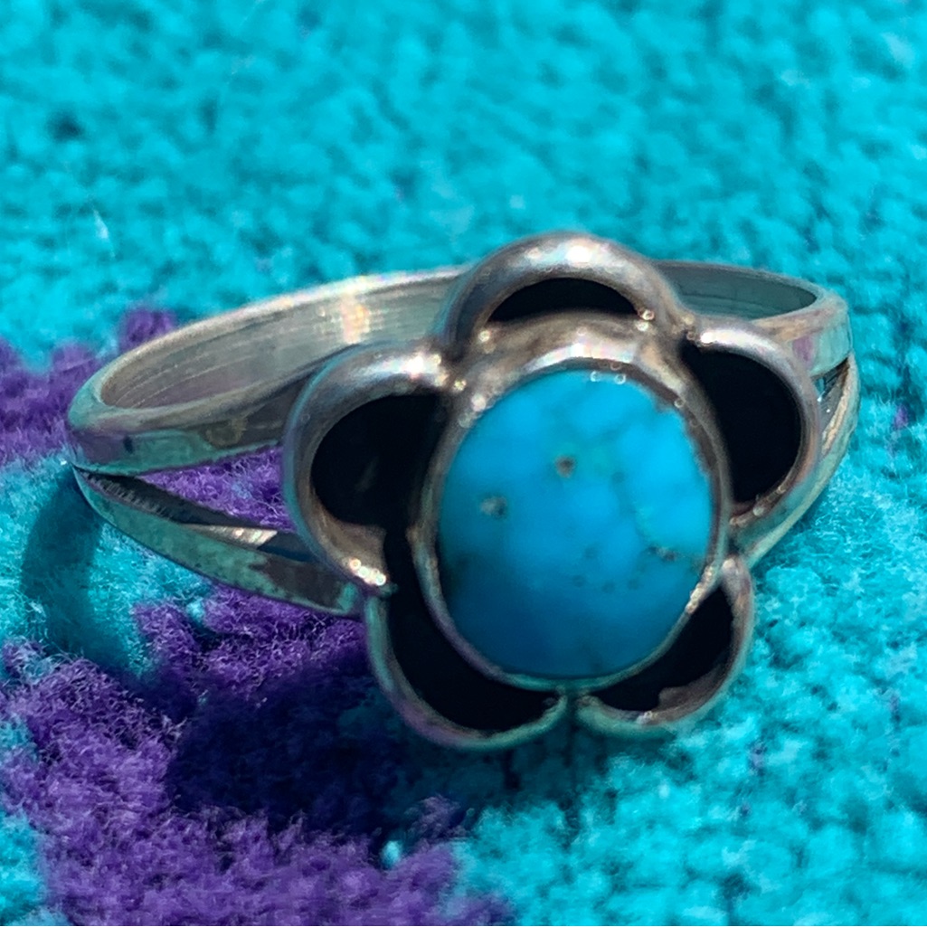 Vintage Navajo Turquoise Ring 55$